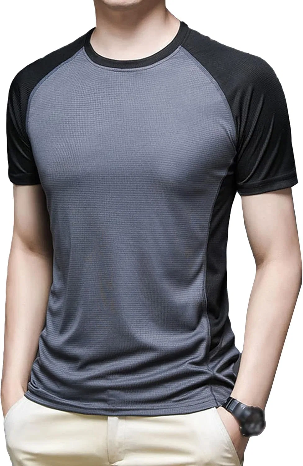 Мужская футболка с круглым вырезом Athletic Workout, Dark Grey