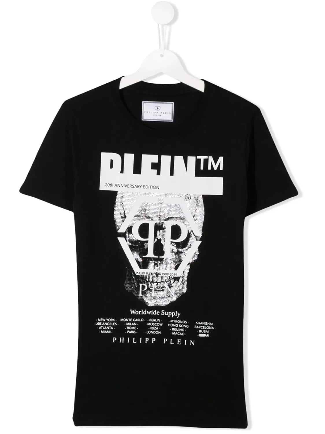 Футболка с фотопринтом и логотипом Philipp Plein, черный