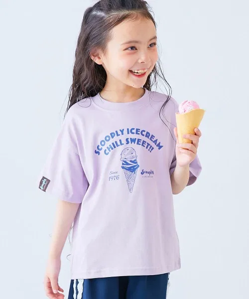 Детская футболка с принтом Ice Cream Truck, devirock, Lilac