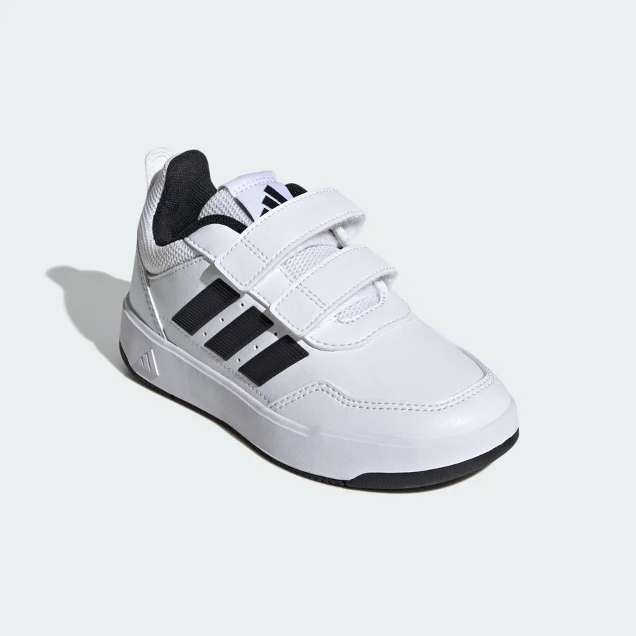 Детские спортивные кроссовки на липучках Tensaur Sport 3.0 CF K adidas, Бело-черный — фото 3