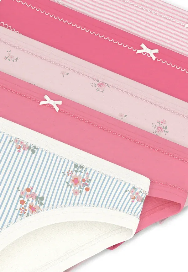 Комплект трусов с принтом 5 pack Hipsters Petit Bateau, net — фото 3