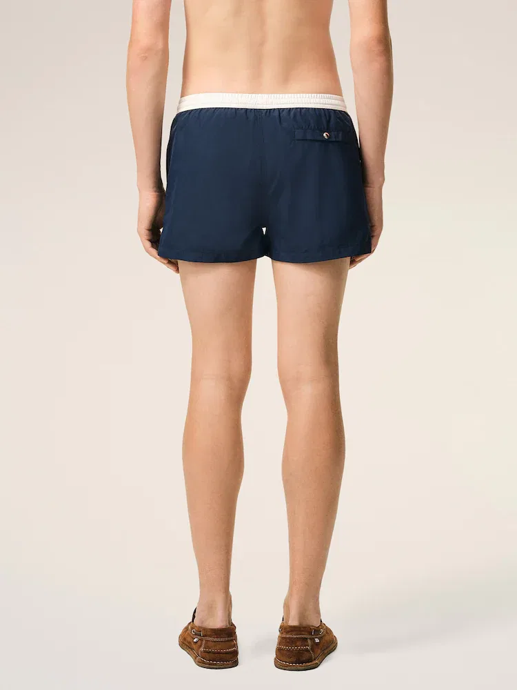Шорты Bicolor Swimsuit от AMI PARIS, Encre — фото 3