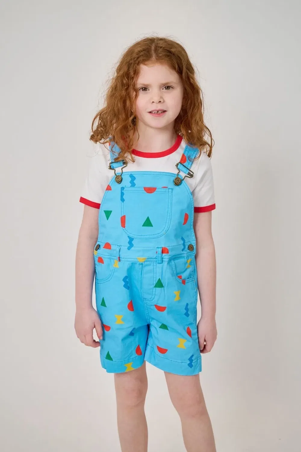 Детская футболка с принтом The Jack Tee Dotty Dungarees, Red — фото 3