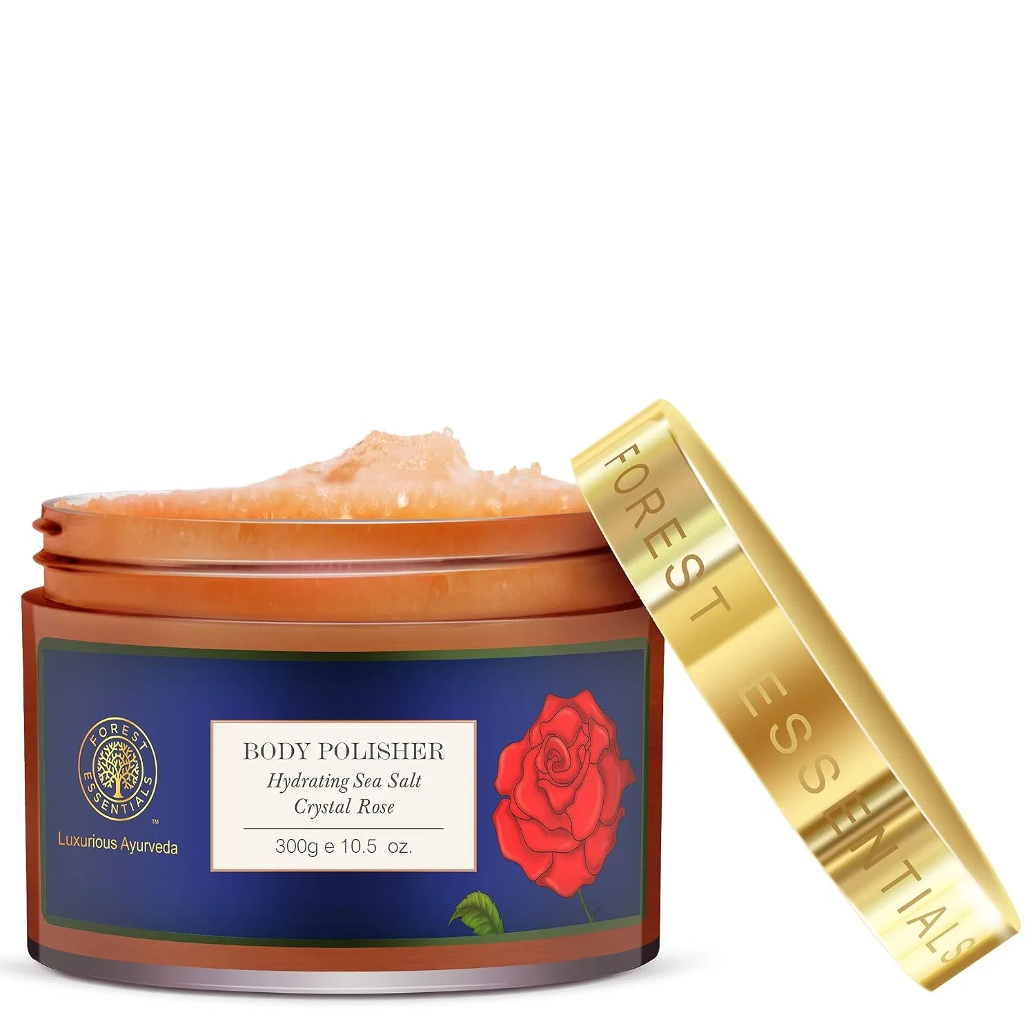 Скраб для тела Hydrating Sea Salt Crystal Rose, Forest Essentials, 300 г — фото 2
