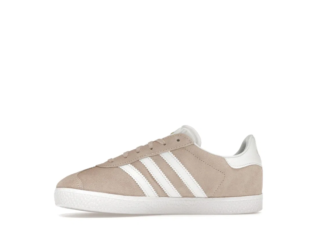 Детские кроссовки для мальчиков и девочек с низким профилем Adidas Gazelle Adidas, Pink Tint/Cloud White/Cloud White — фото 3