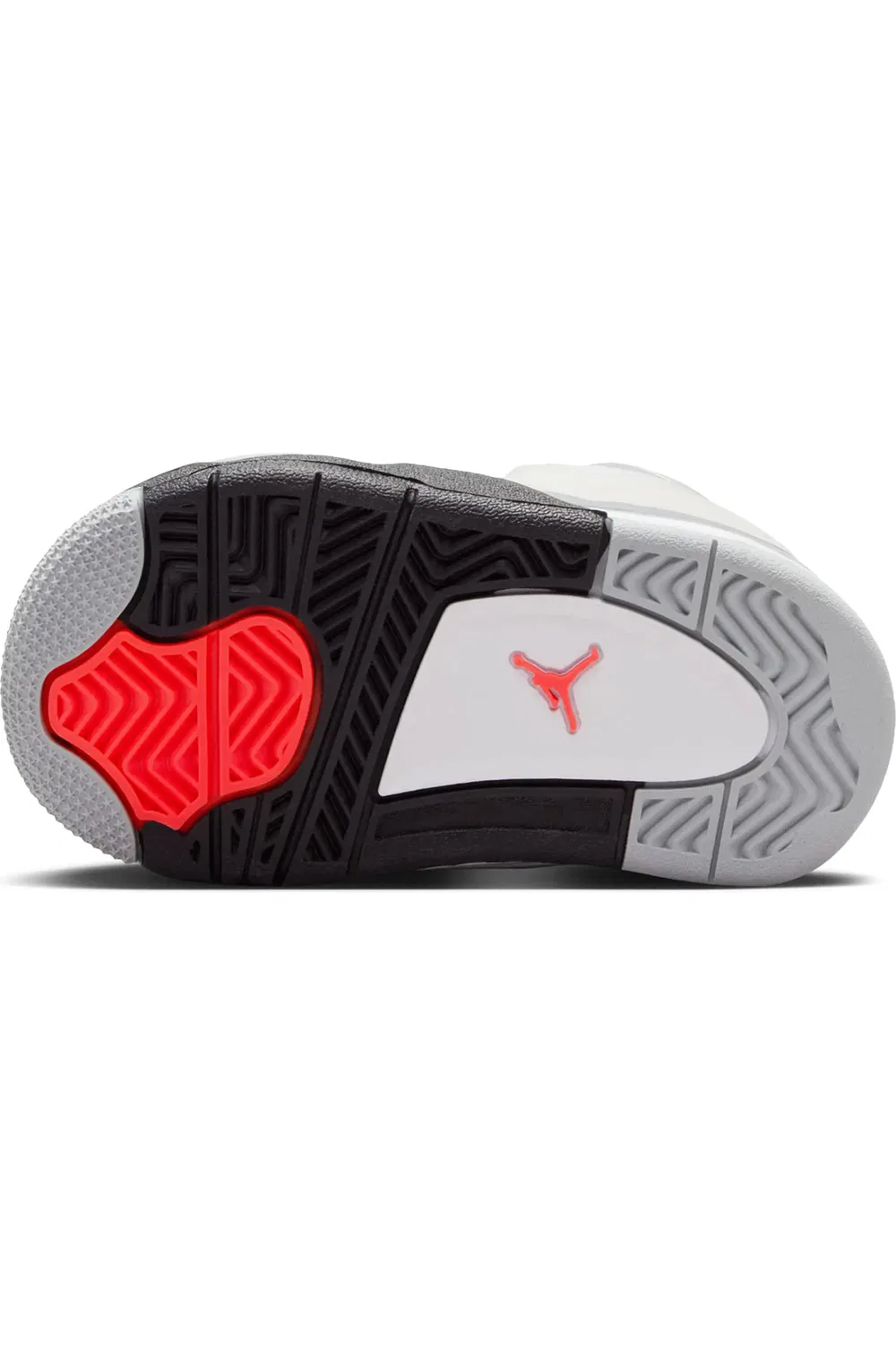 Детские кроссовки на шнуровке Air Jordan 4 RM Jordan, White/Black/Infrared/Grey — фото 4
