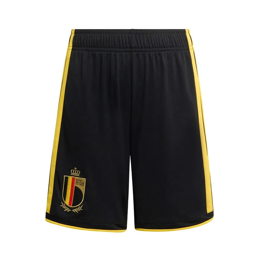 Спортивные брюки ADIDAS PERFORMANCE Regular Workout Pants 'Belgium 26 Home Kids' черного цвета