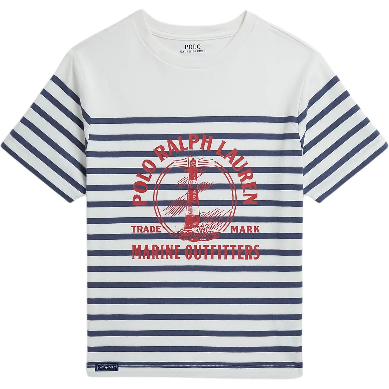 Футболка Classic Version, Polo Ralph Lauren, White & Light Marine Blue