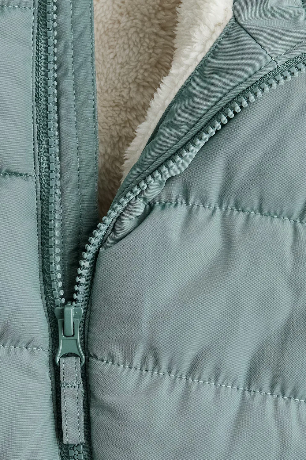 Зимний комбинезон с подкладкой из искусственного меха H&M, Dunkeltürkis — фото 2