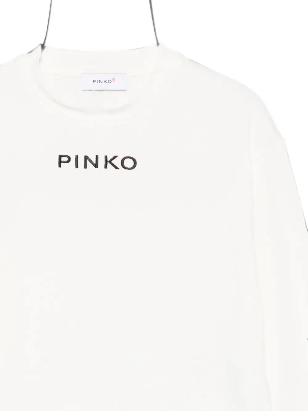 Футболка с вышитым логотипом Pinko Kids, белый — фото 3