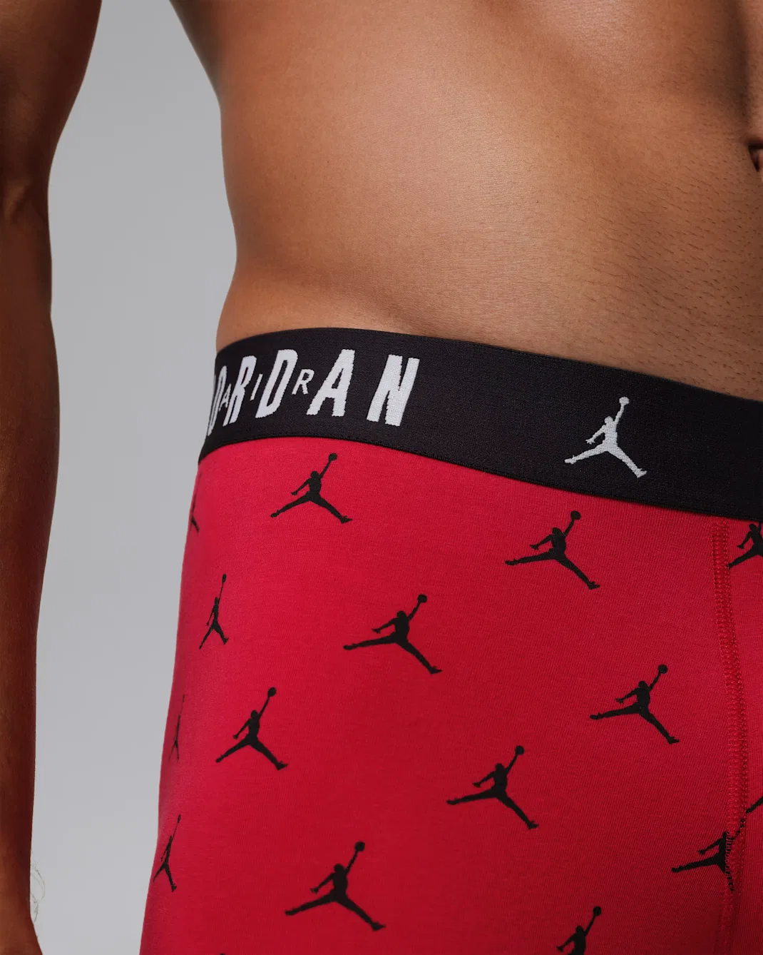Мужские хлопковые боксеры Flight Cotton Essentials (комплект из 3 штук) Jordan, Gym Red — фото 4