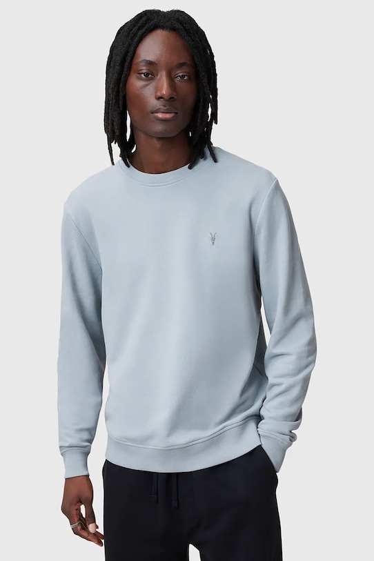 

Хлопковая толстовка RAVEN CREW Allsaints, синий