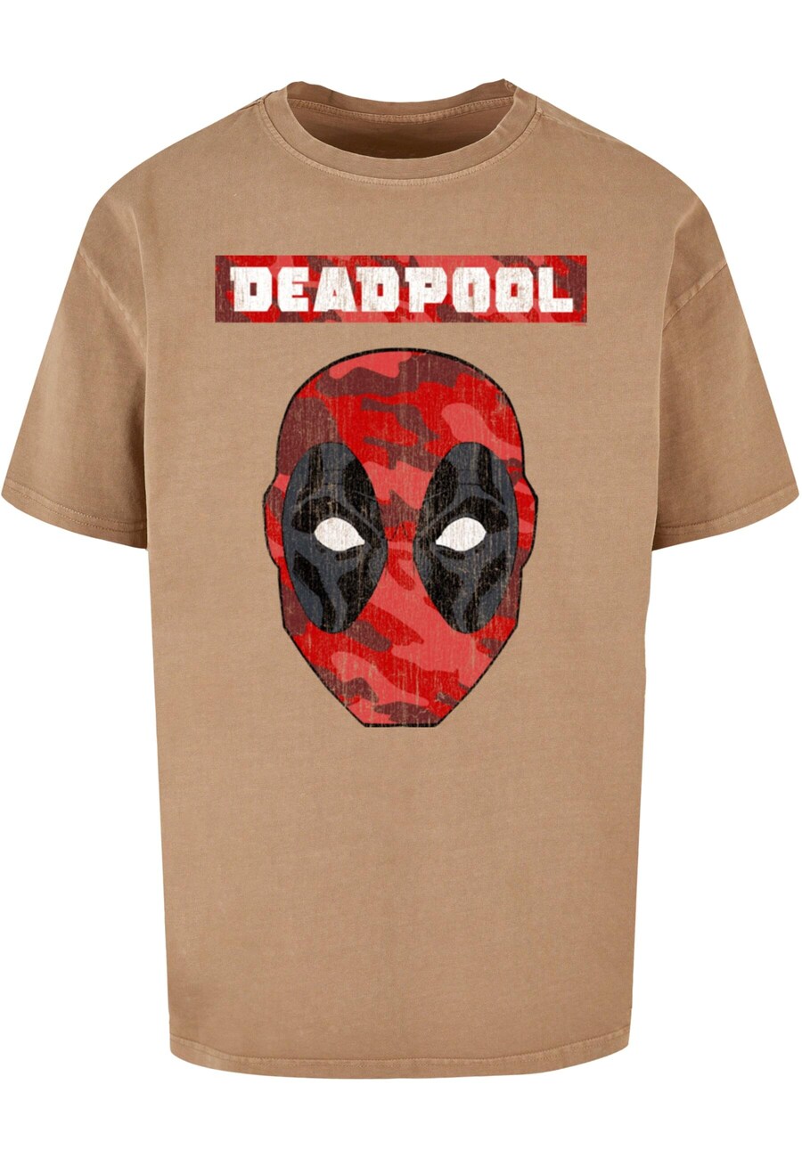 

Классическая футболка ABSOLUTE CULT Shirt Deadpool - Camo Head, темно-бежевый