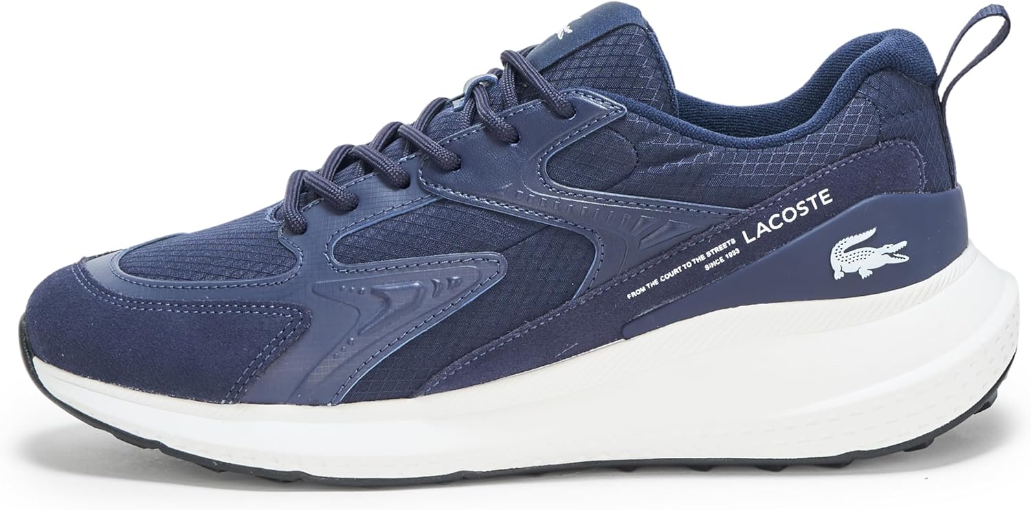 Мужские кроссовки Lacoste L003 Evo, белый/синий/темно-синий — фото 2