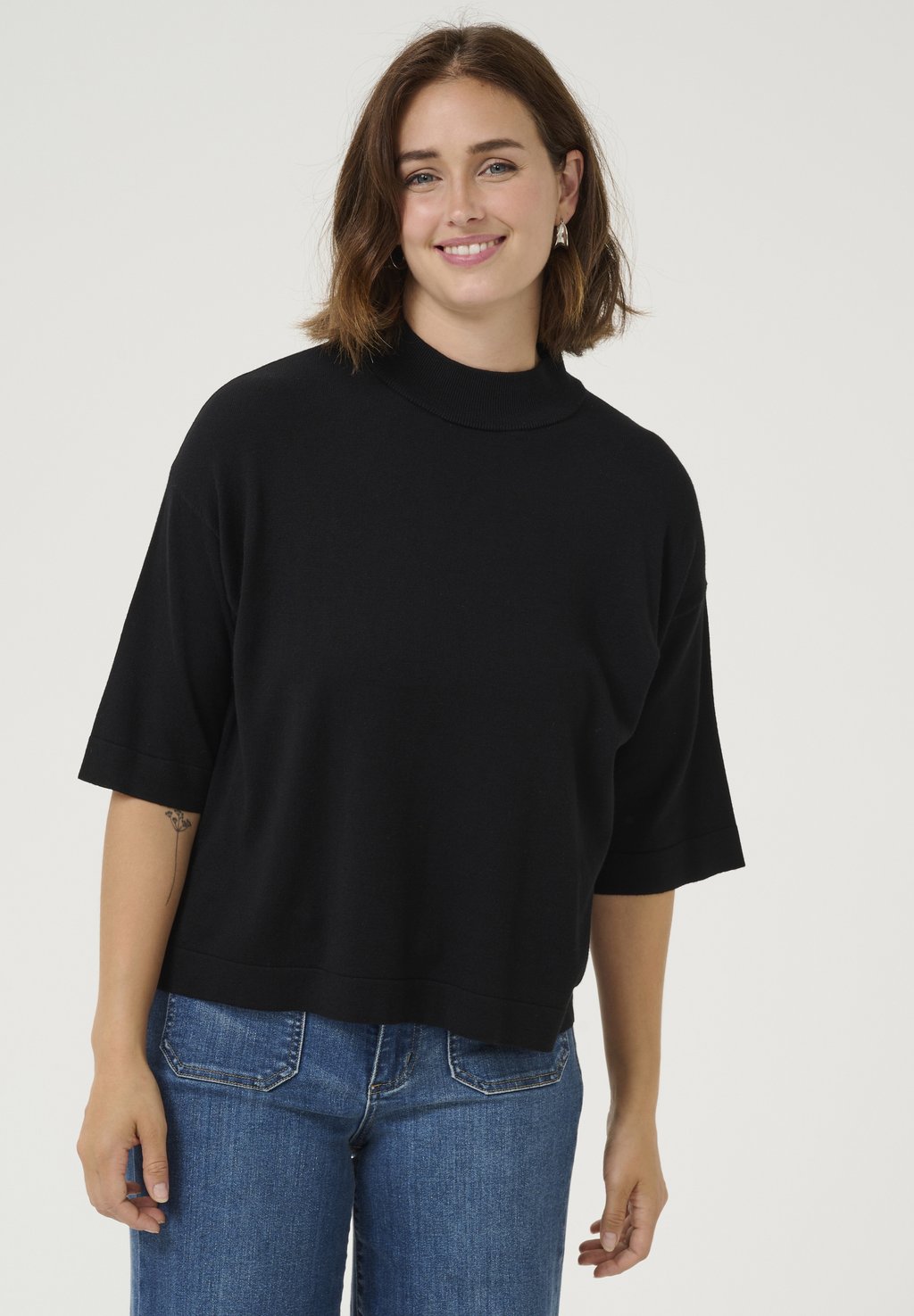 

Базовая футболка LIZZA TURTLENECK Kaffe, черный