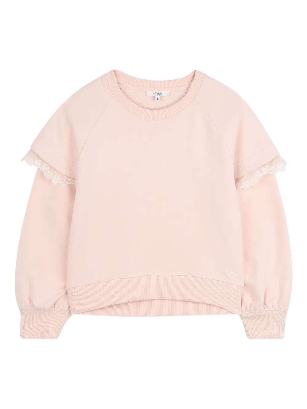 

Толстовка с оборками Chloé Kids, розовый