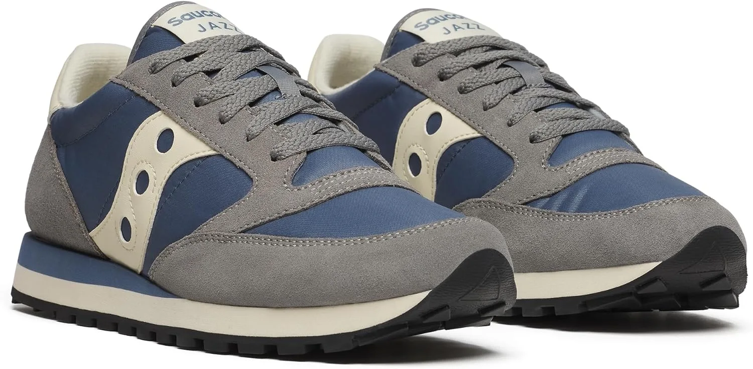 Мужские винтажные кроссовки Saucony Jazz Original, белый/синий — фото 2