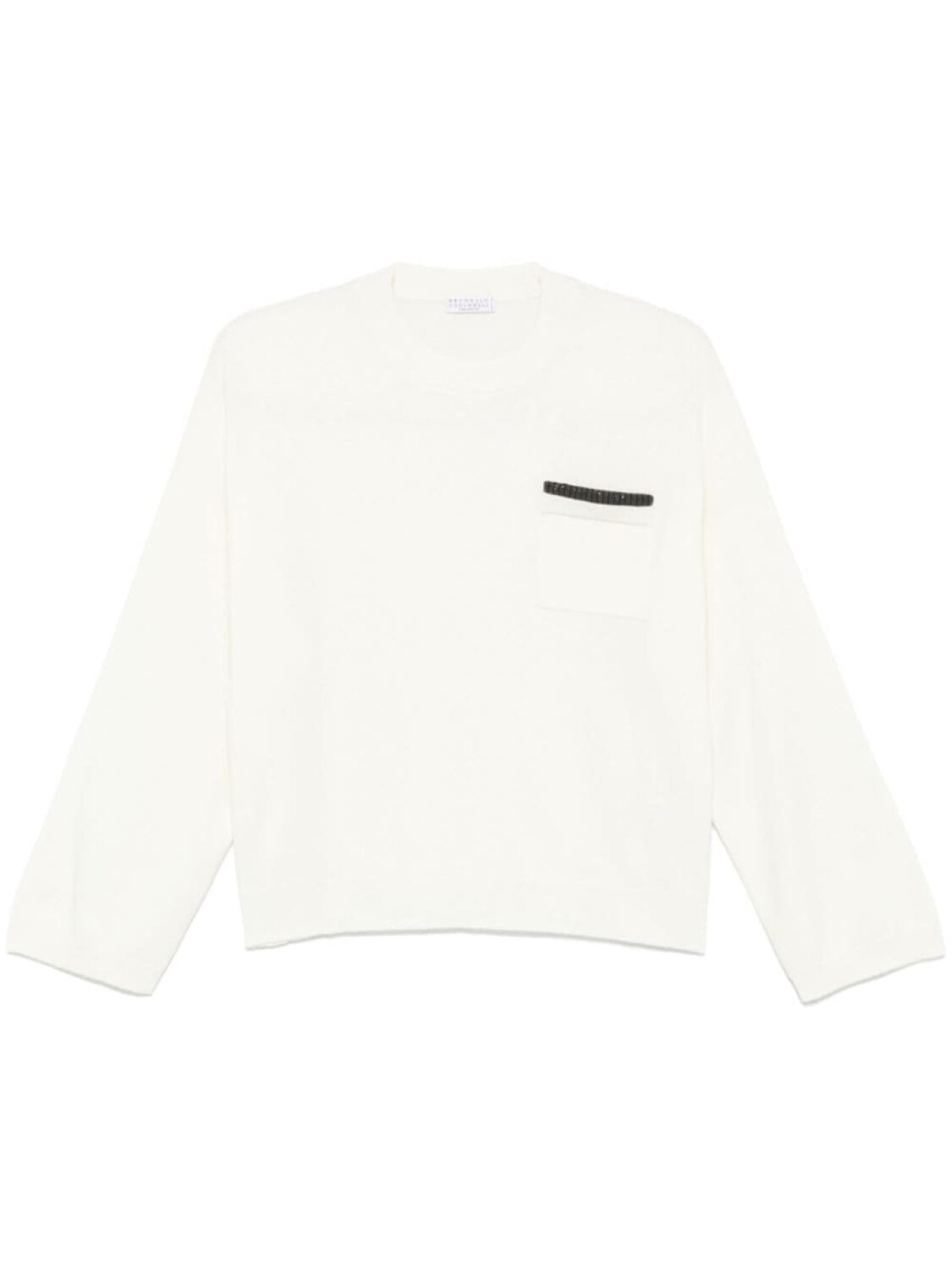 

Brunello Cucinelli свитер с декором Monili, белый