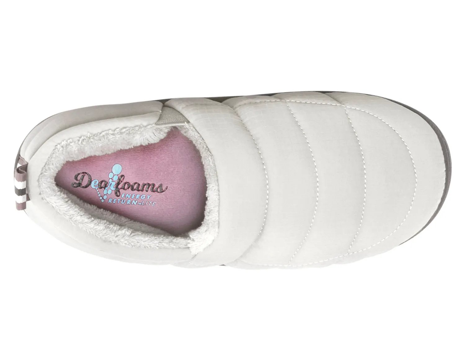 Тапочки Dearfoams Fern Ripstop Slipper - Women's, серый — фото 4