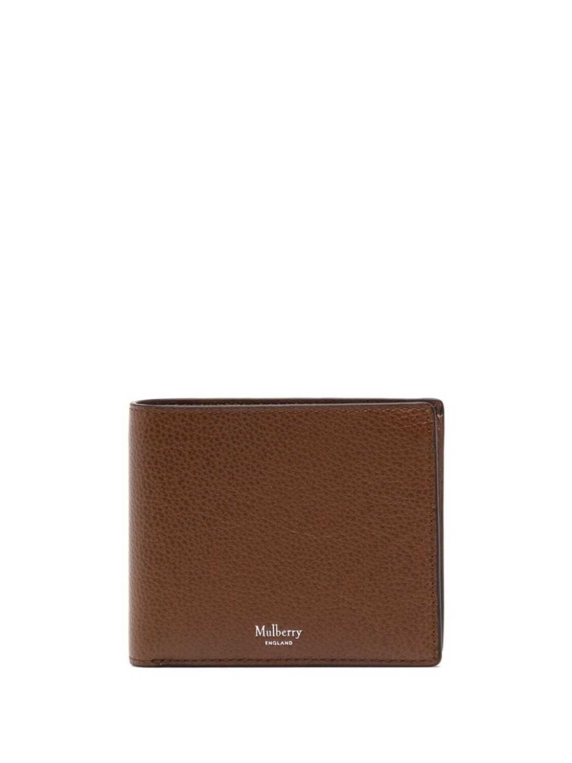

Кошелек из зернистой кожи с логотипом Mulberry, коричневый
