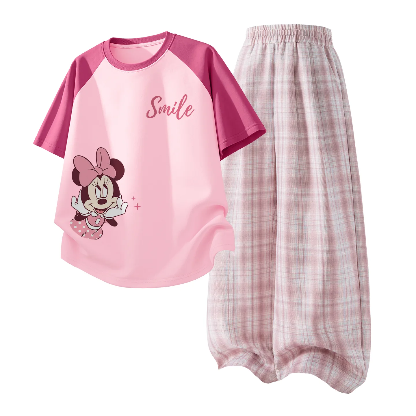 Детский спортивный комплект Casual Sportswear из 2 предметов Disney, Di Sweet Cherry Blossom K Berry Pink+Solid Color Quartz Pink — фото 4