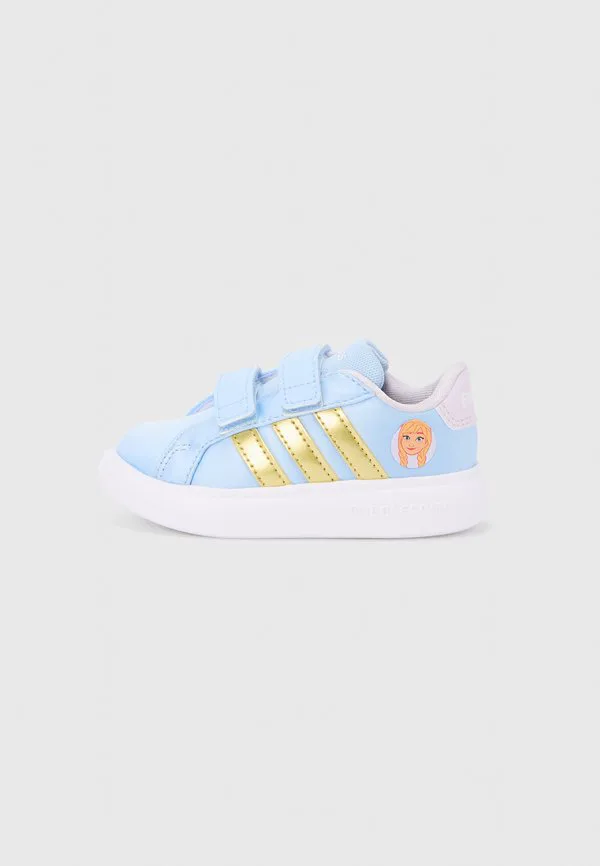 Кроссовки для бега grand court anna унисекс Adidas Performance, Glow Blue/Gold-Coloured/Ice Lavender