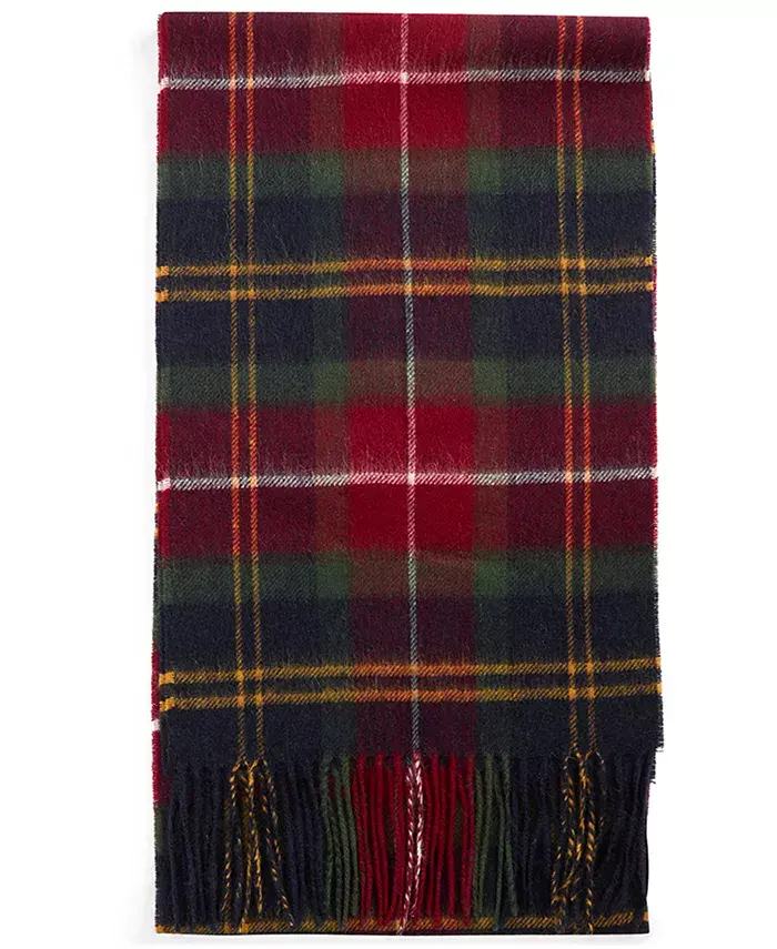 

Мужской кашемировый шарф Winterberry Tartan Barbour, красный