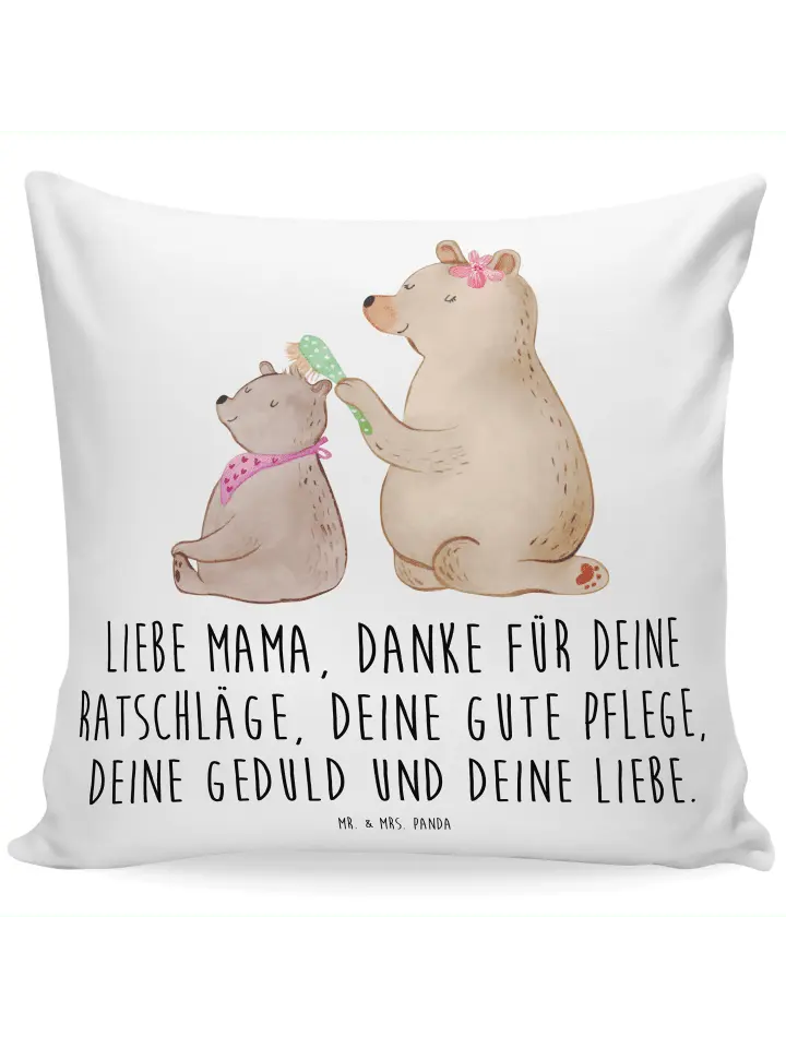 

Подушка Mr & Mrs Panda 40x40 Bär Kind, белый