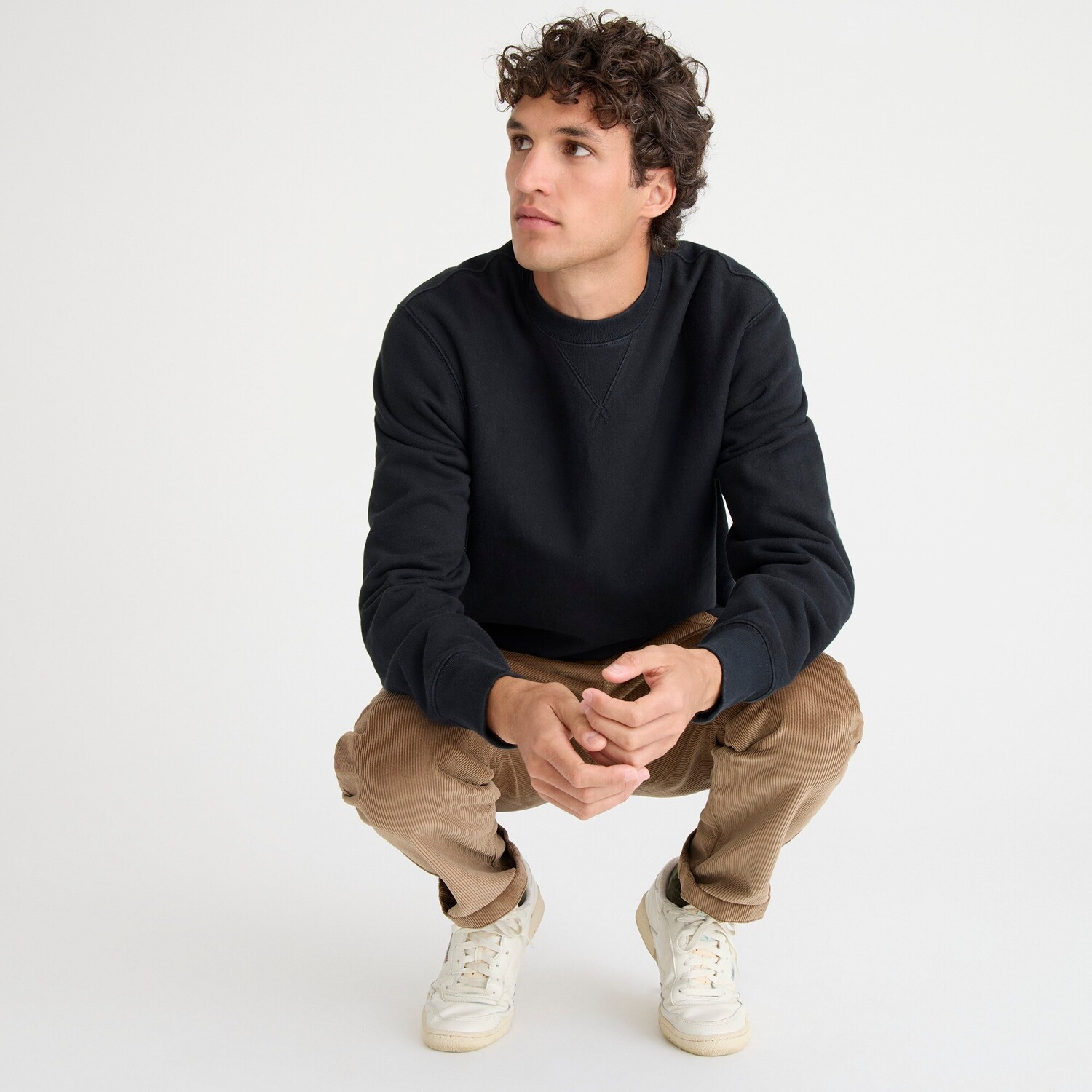 

Толстовка из флиса Heritage 14 унций J.Crew, черный