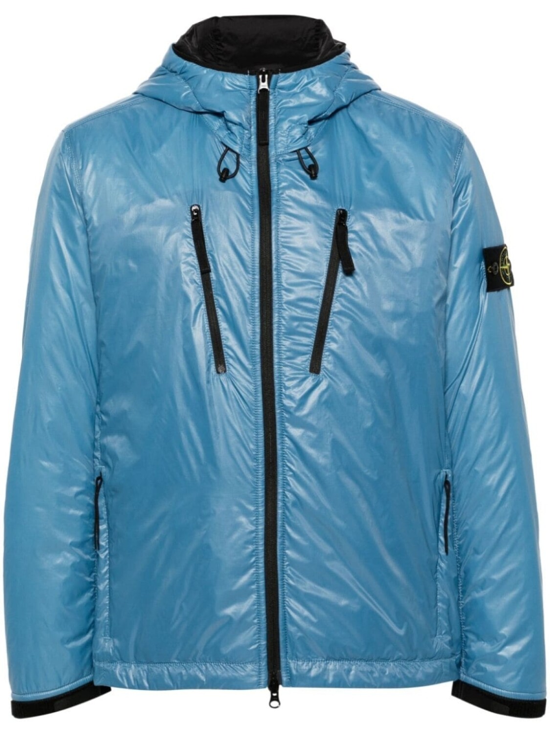 

Stone Island пуховик с значком компаса, синий