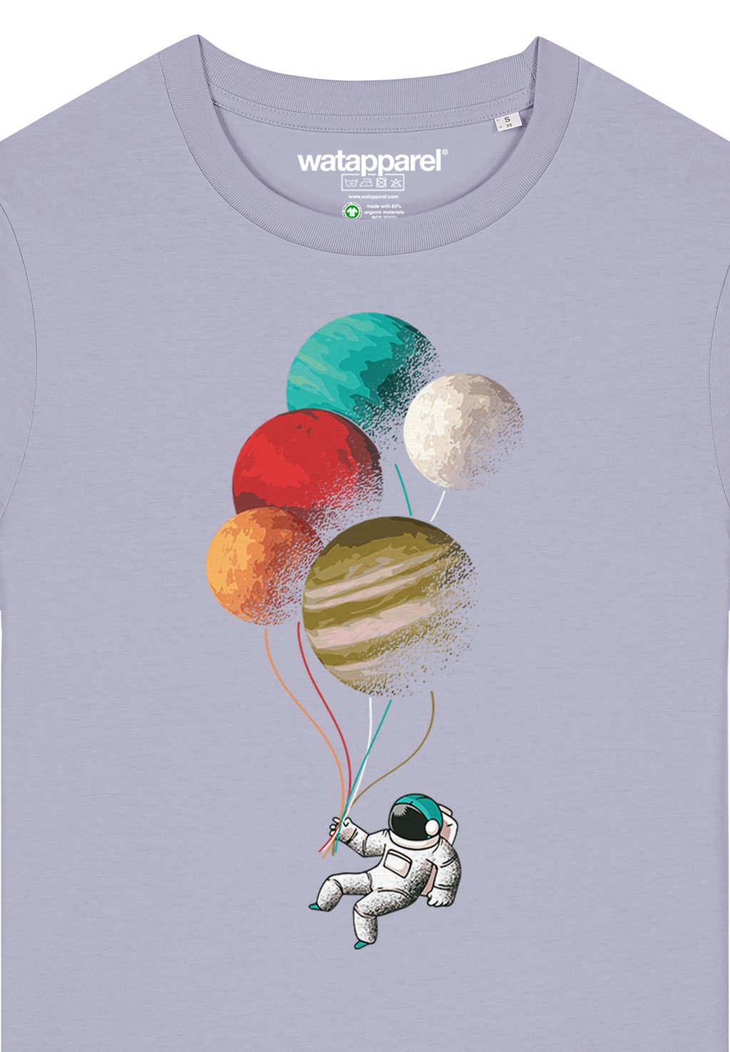 

Футболка с принтом BALLOON SPACEMAN watapparel, фиолетовый