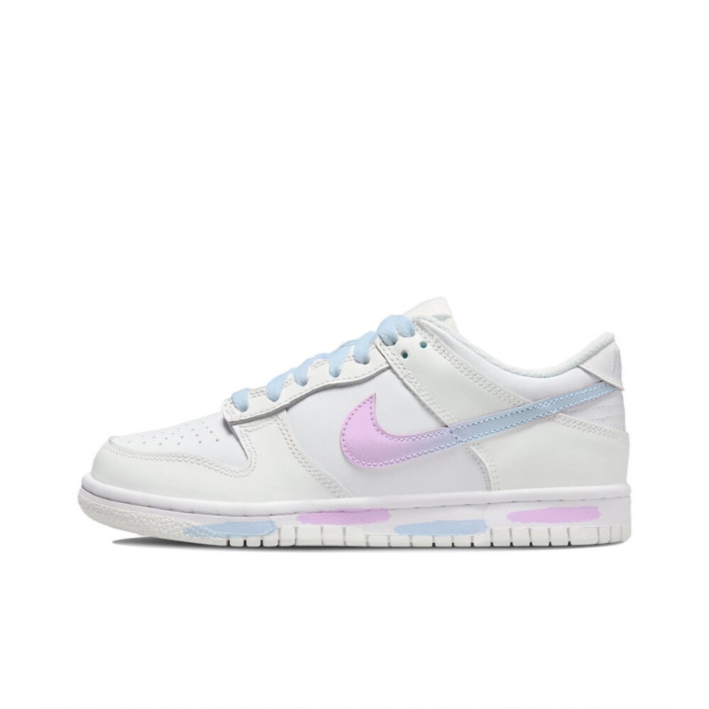 

Кроссовки Nike Dunk Skateboarding Shoes Women's Low-top Pink/Blue, розовый