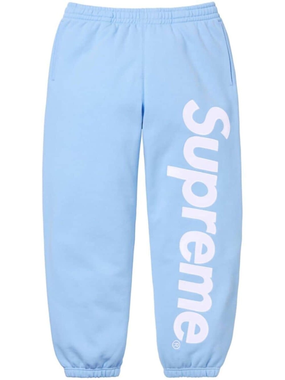 

Supreme спортивные брюки из хлопка с атласной аппликацией, синий