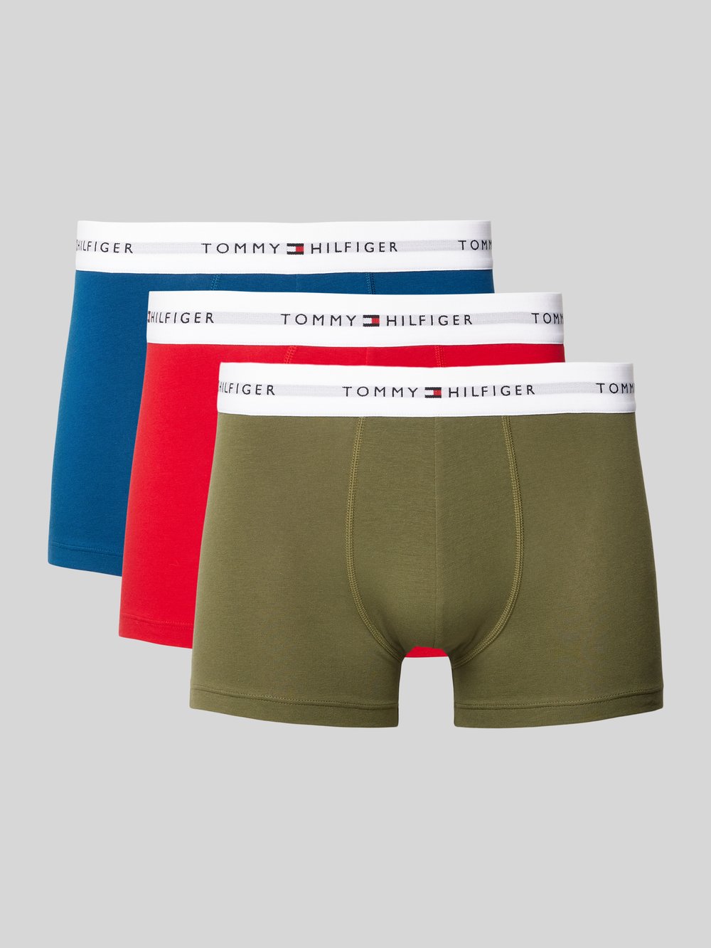 

Трусы-боксеры из смеси хлопка и эластана в упаковке по 3 шт Tommy Hilfiger, красный