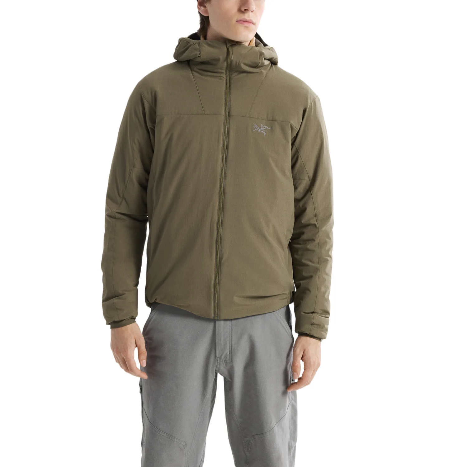 Куртка мужская с капюшоном EPSILON, мягкая облегченная Arcteryx, черный — фото 4