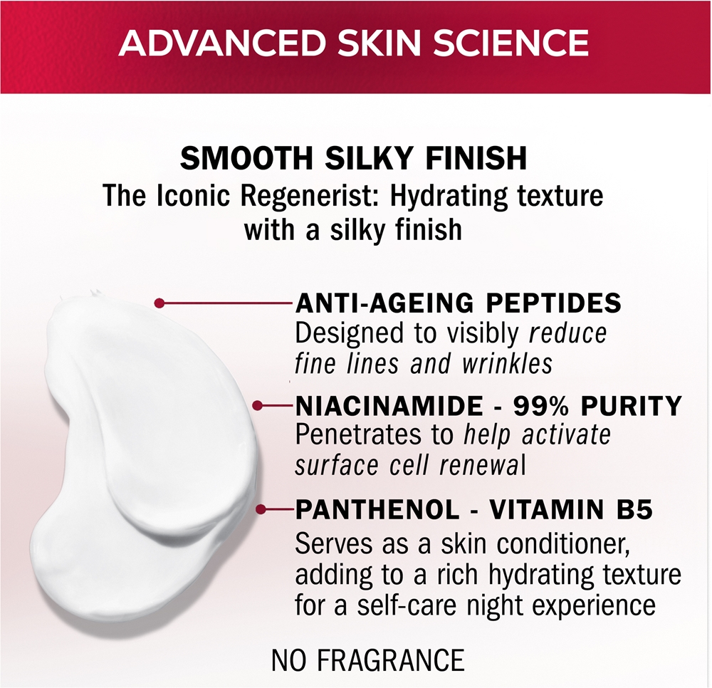 Крем для лица SPF OLAY Дневной Regenerist без отдушек, увлажняющий дневной против морщин — фото 4