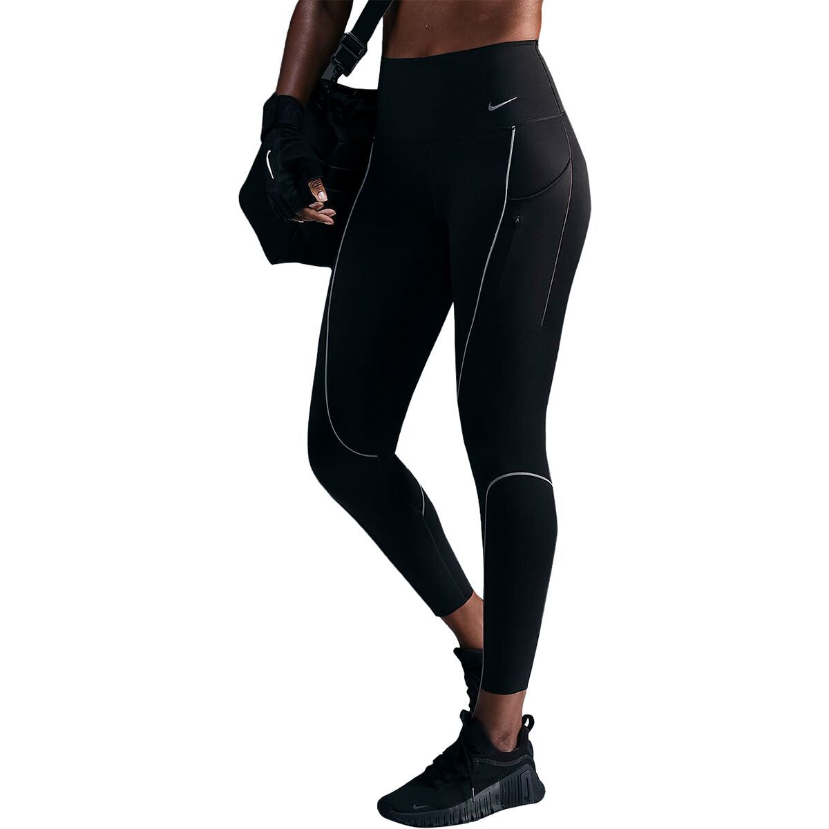 

Го хр светоотражающие леггинсы 7/8 Nike, черный