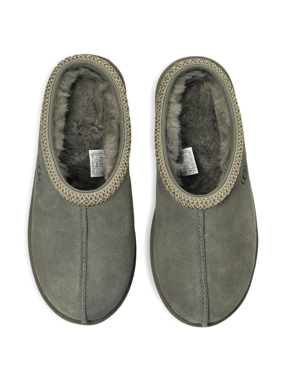 Слиперы Tasman с плетеной отделкой UGG Kids, серый — фото 4