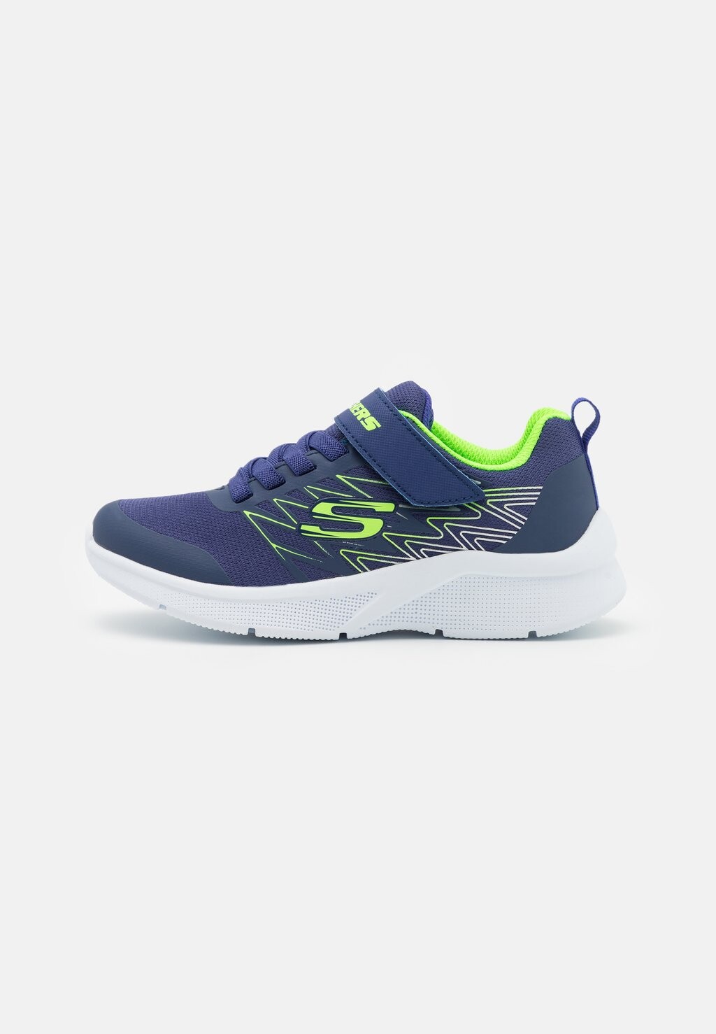 

Кроссовки низкие MICROSPEC Skechers, цвет navy/lime/silver