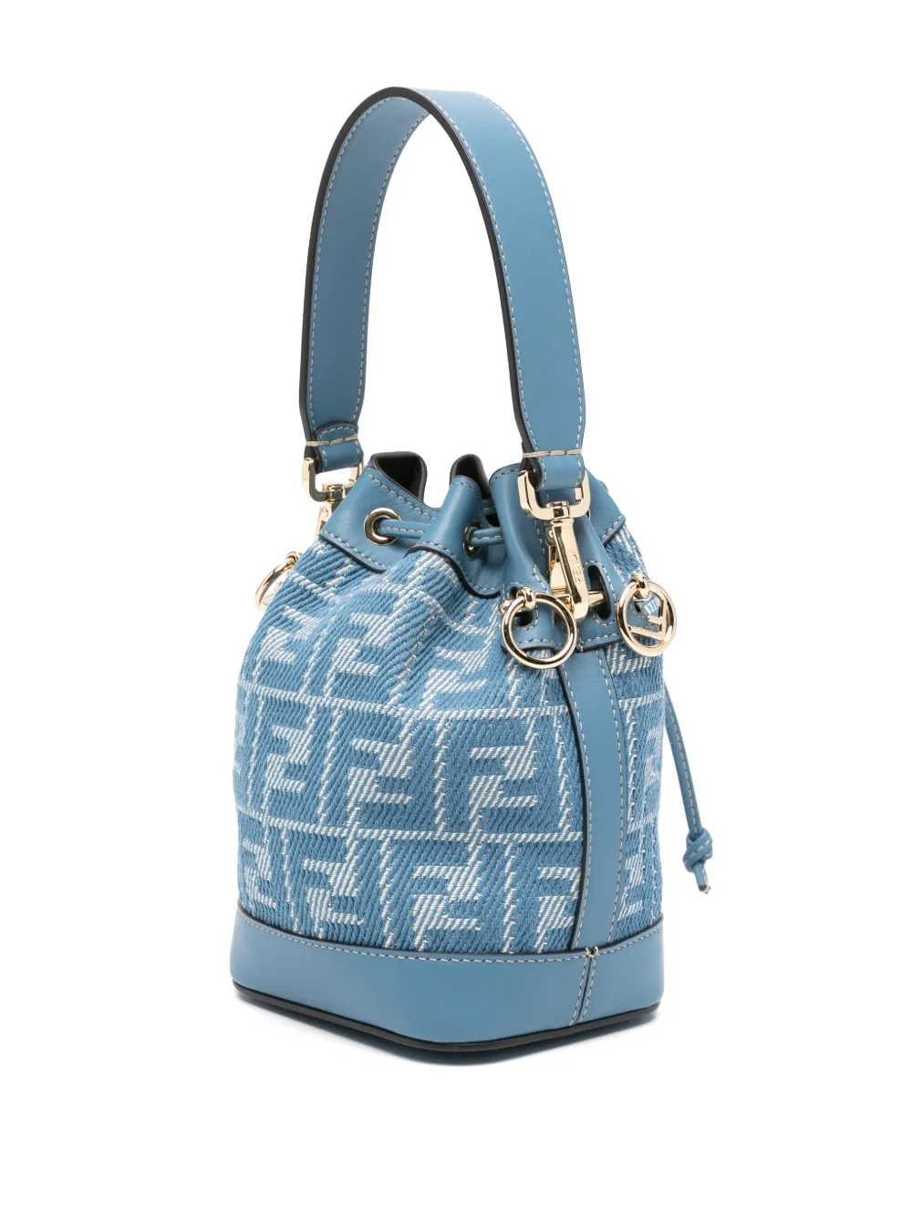 Сумка-ведро mon tresor FENDI, синий — фото 3