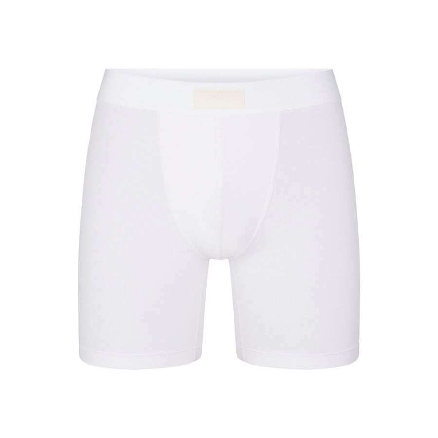 

Мужские 5" боксеры SKIMS Skims Cotton, цвет Chalk