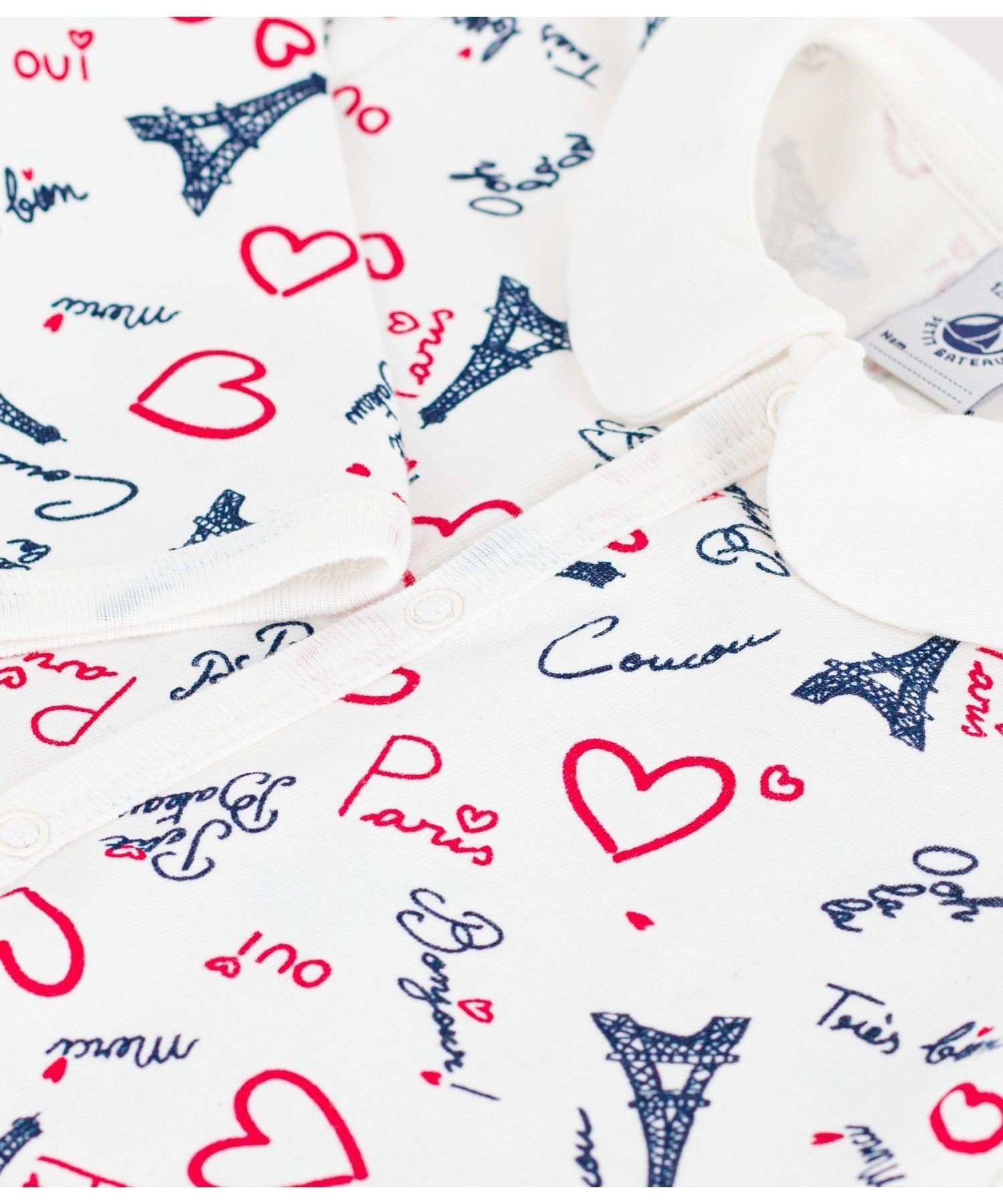 Комбинезон без штанин Petit Bateau, Off-white/Multicolor — фото 3