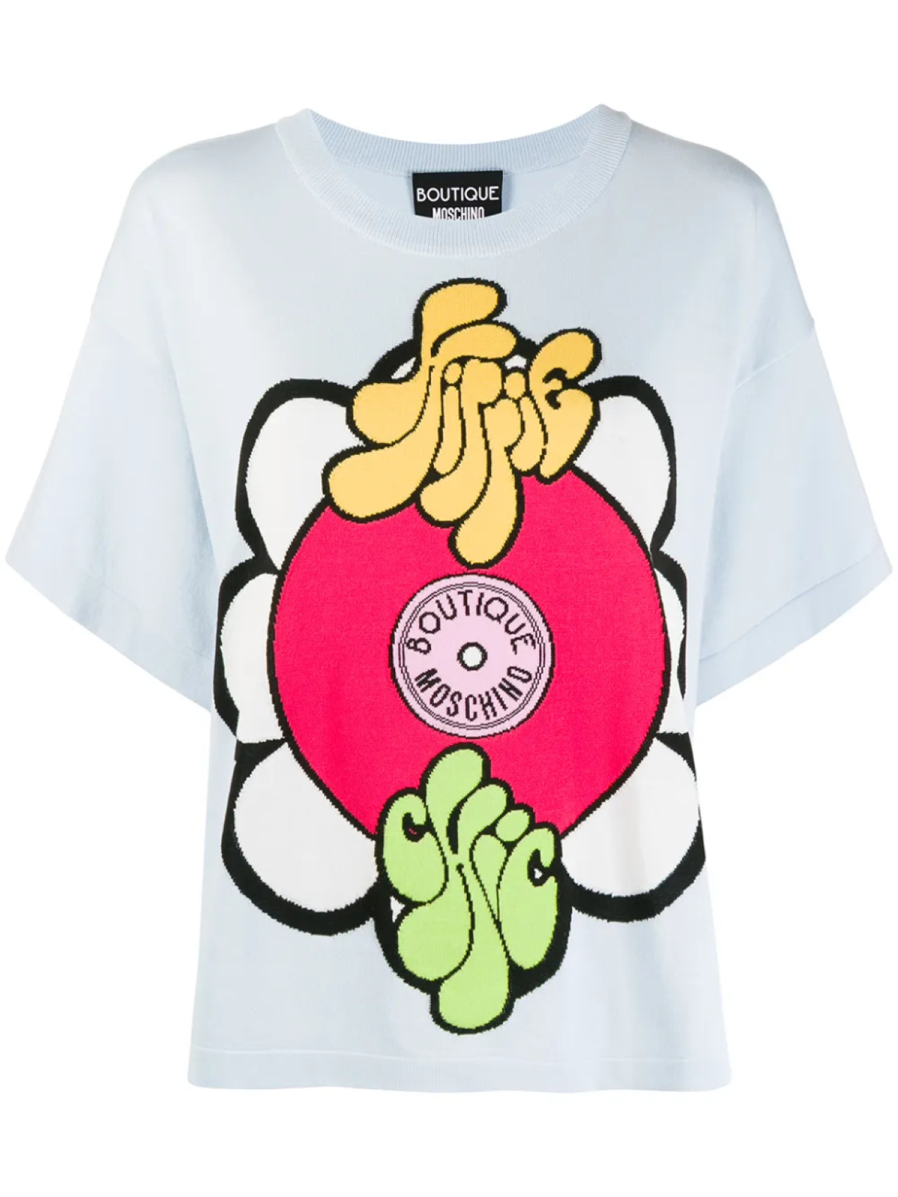 

Boutique Moschino футболка Hippie Chic, синий