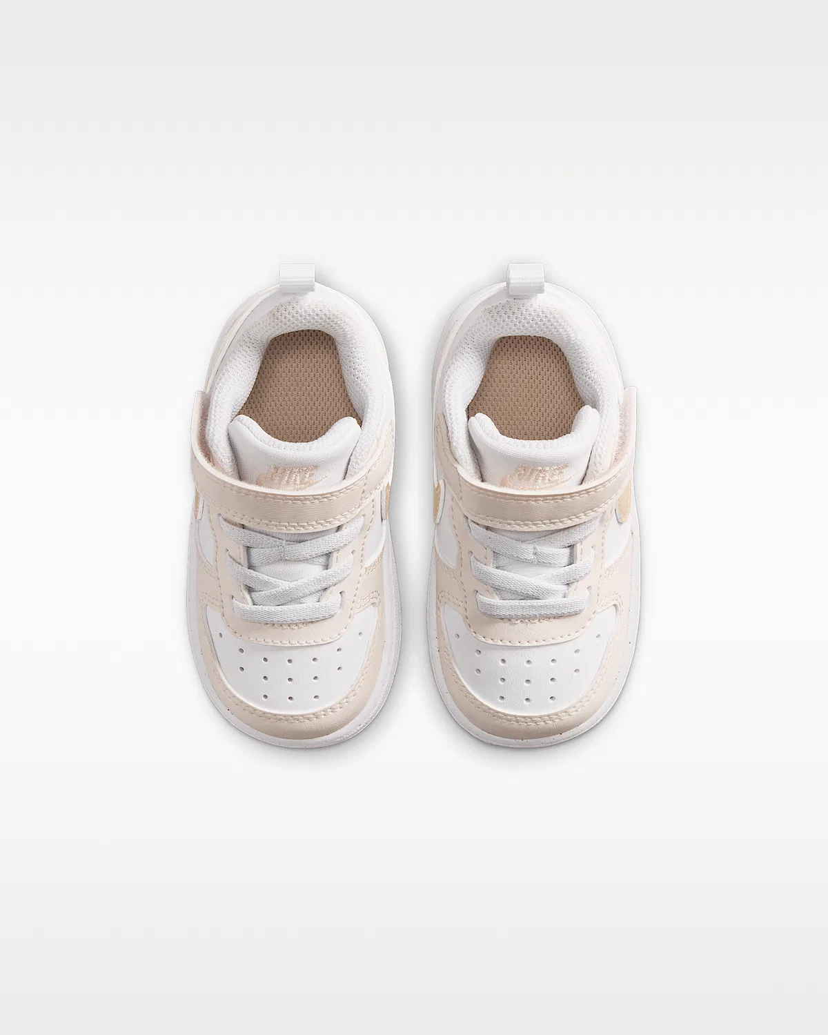 Кроссовки Nike Court Borough Low для малышей, White/Chalk/White/Shimmer — фото 4