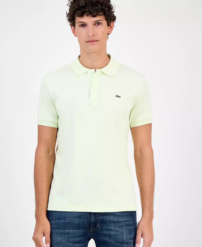 

Мужская поло с короткими рукавами Regular Fit из мягкой ткани Lacoste, зеленый