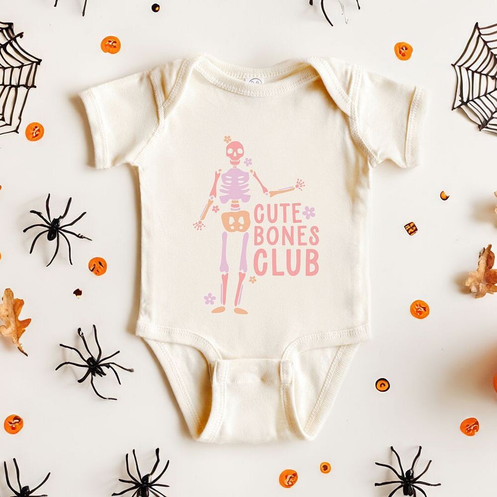 Детское боди Cute Bones Club The Juniper Shop, цвет Natural — фото 2