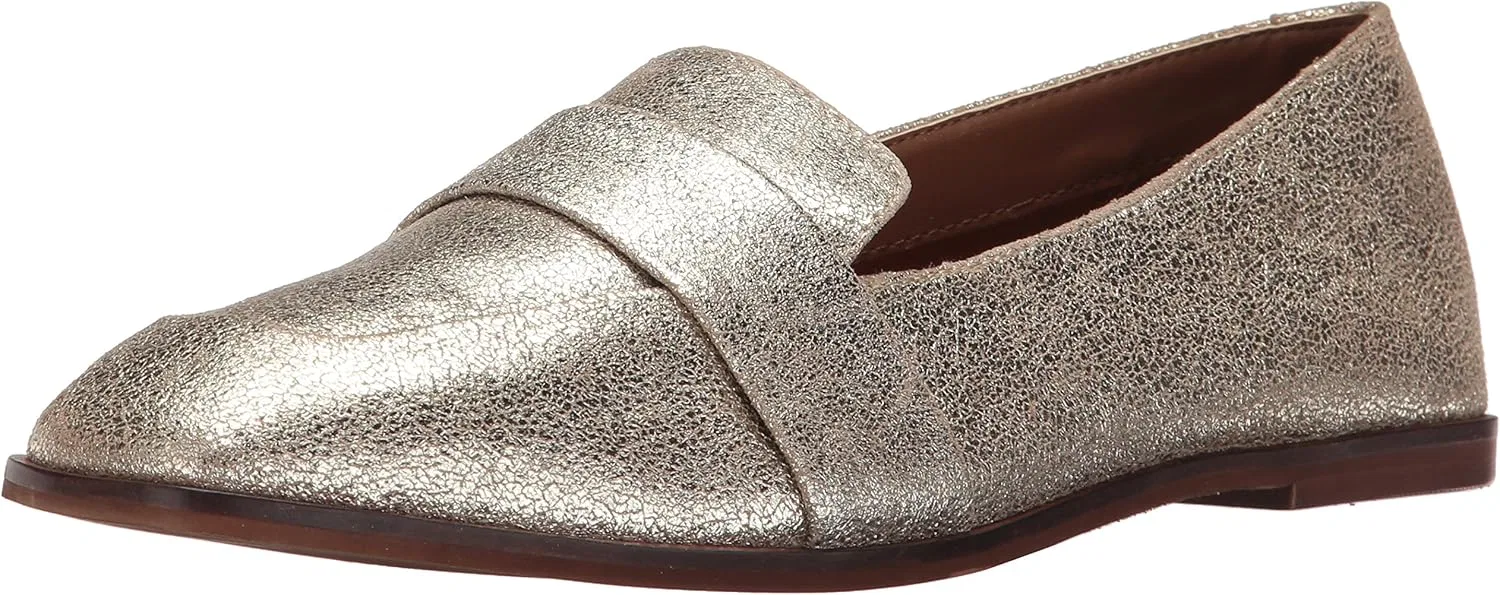 Лоферы из натуральной кожи с квадратным носком, Kenneth Cole, Soft Gold