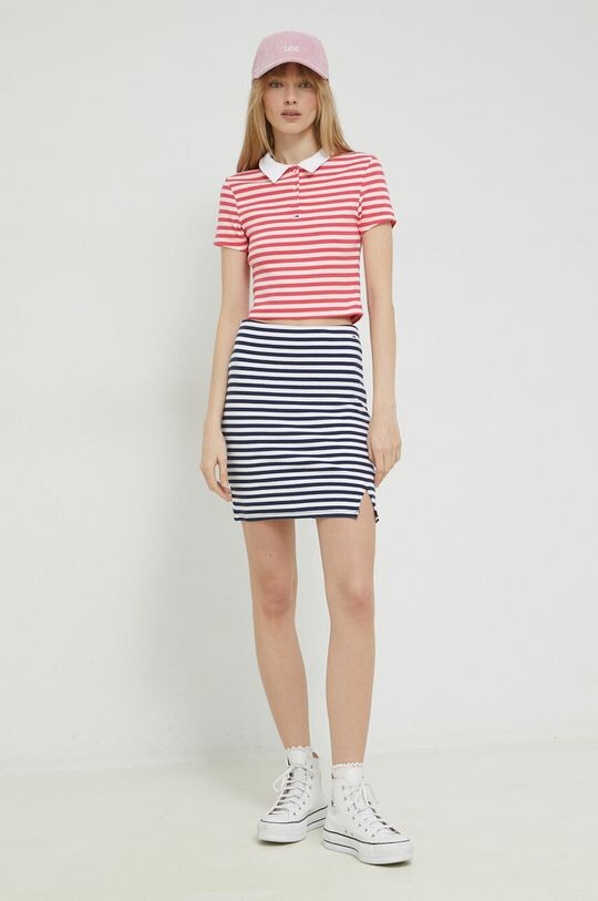 

Поло Tommy Jeans, розовый