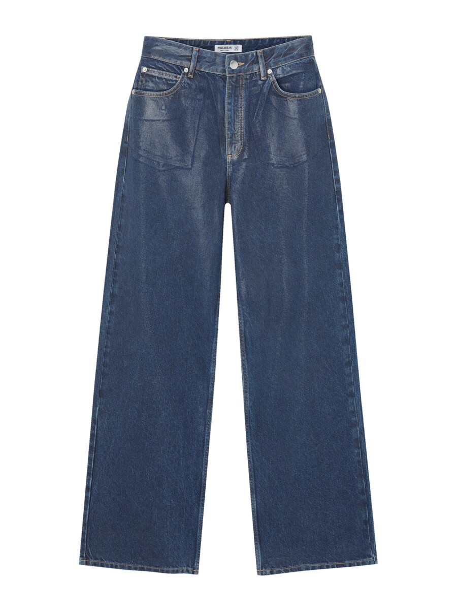 

Джинсы с широкими штанинами Pull&Bear, темно-синий