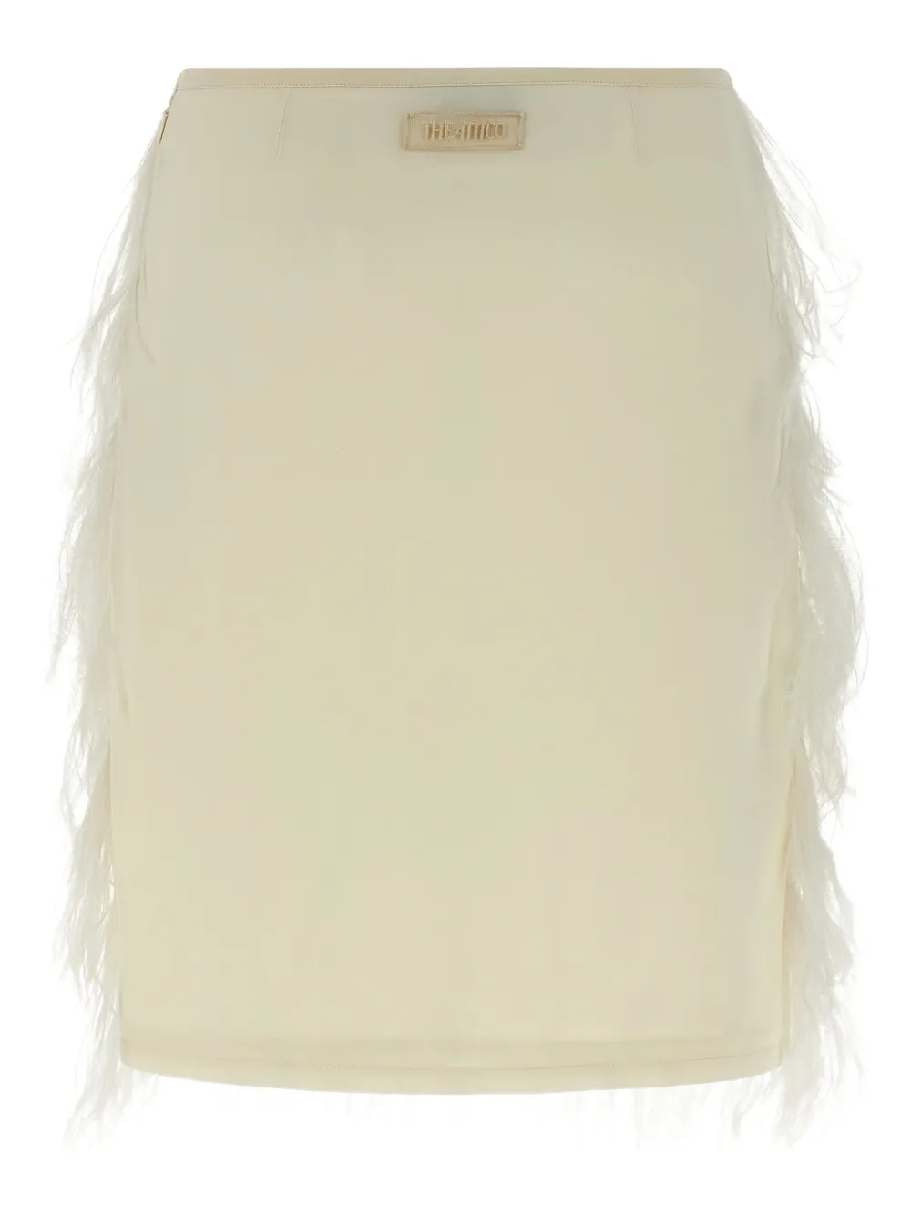 

Юбка мини на молнии The Attico, нейтральный